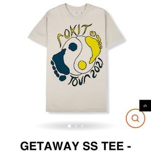 SOLD ❌ Rokit Getaway SS Tee in White NWOT L - SOLD OUT
